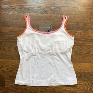 NWT St. John Sport White Tank Top with 3 Straps - Size Petite